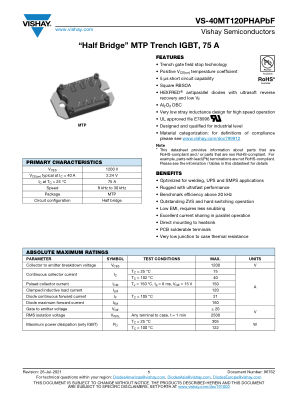 VS-40MT120PHAPBF datasheet cover page