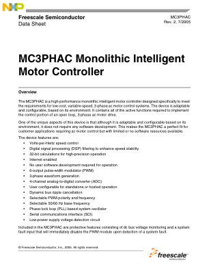 MC3PHAC 数据手册首页