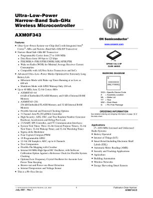 AXM0F343 datasheet cover page