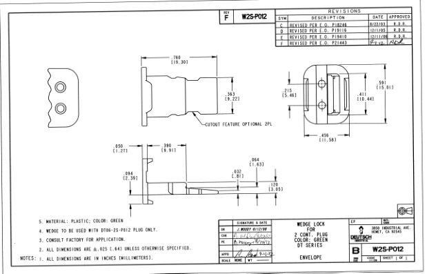 W2S-P012 datasheet cover page