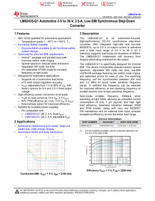 LM62435-Q1 datasheet cover page