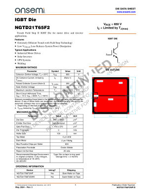 NGTD21T65F2WP 数据手册首页