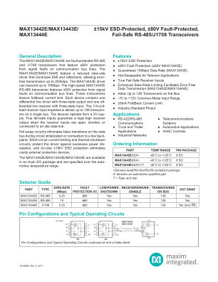 MAX13442E-MAX13444E datasheet cover page