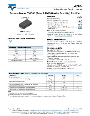 V2P22L datasheet cover page