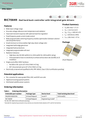 RIC70849F 数据手册首页