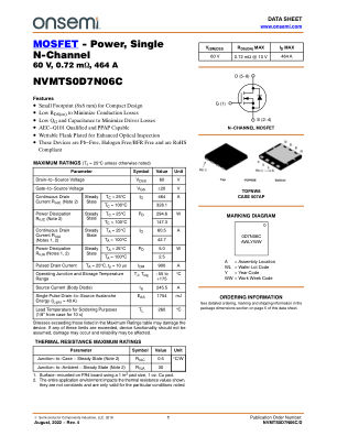 NVMTS0D7N06C datasheet cover page
