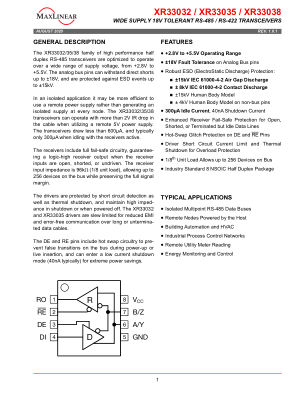 XR33032 datasheet cover page