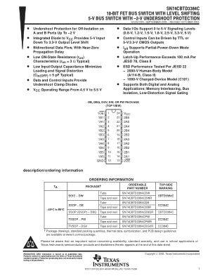 SN74CBTD3384C 数据手册首页