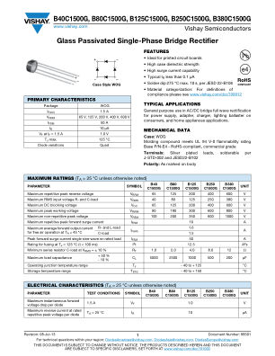 B40C1500G datasheet cover page
