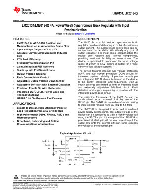 LM20134 datasheet cover page