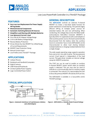 ADPL83200 datasheet cover page
