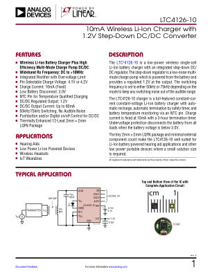 LTC4126-10 datasheet cover page