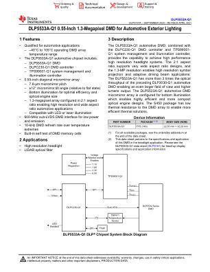 DLP5533A-Q1 datasheet cover page
