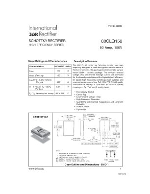 80CLQ150 datasheet cover page