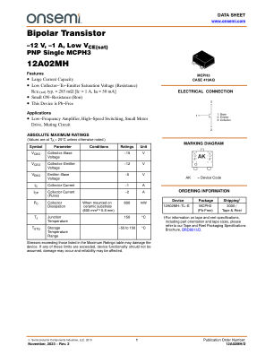 12A02MH 数据手册首页