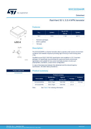 SOC2222AHR datasheet cover page