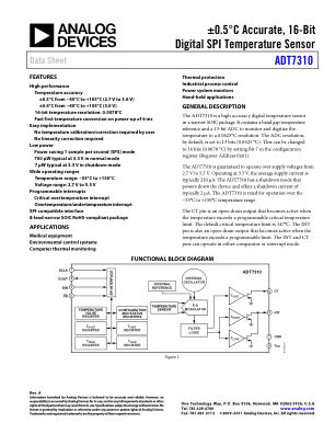 ADT7310 数据手册首页