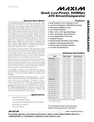 MAX9963-MAX9964 datasheet cover page