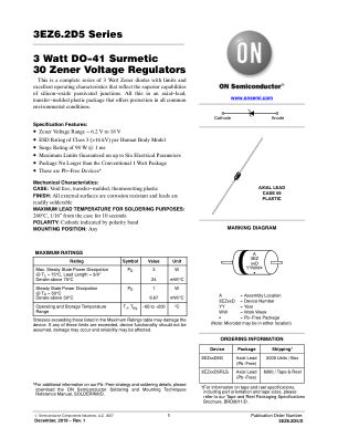 3EZ6.2D5 datasheet cover page