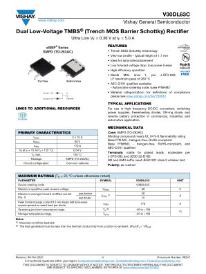 V30DL63C 数据手册首页