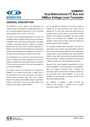 SGM4551-BRIEF 数据手册首页
