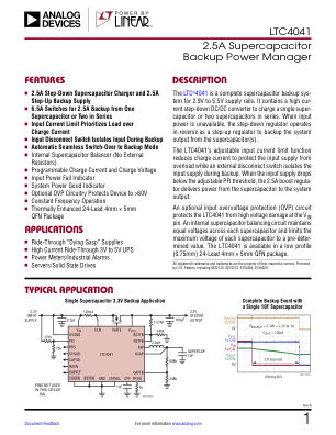 LTC4041 datasheet cover page