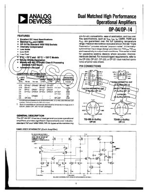 75699830OP datasheet cover page