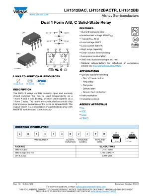 LH1512BA datasheet cover page