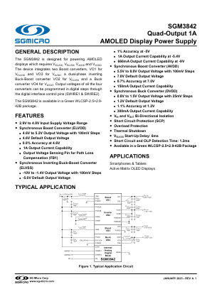 SGM3842 datasheet cover page