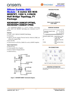NXH008P120M3F1P datasheet cover page