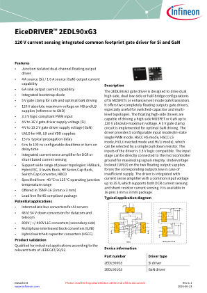 2EDL901G3 datasheet cover page