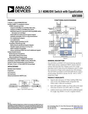ADV3000 数据手册首页