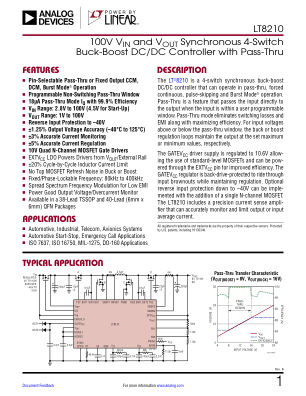 LT8210 datasheet cover page