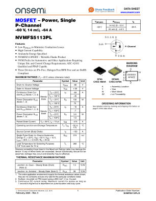 NVMFS5113PL 数据手册首页
