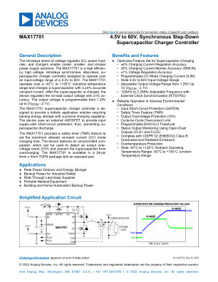MAX17701 datasheet cover page