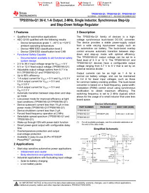 TPS55165-Q1 datasheet cover page