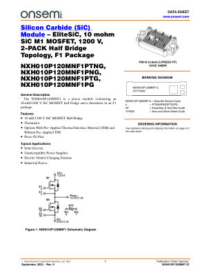 NXH010P120MNF1 数据手册首页