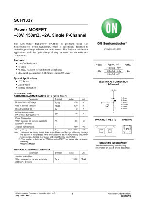SCH1337 datasheet cover page