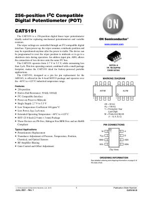 CAT5191 datasheet cover page