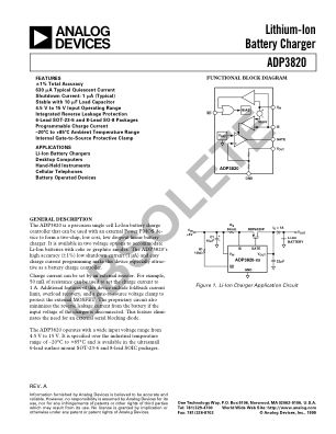 ADP3820 数据手册首页