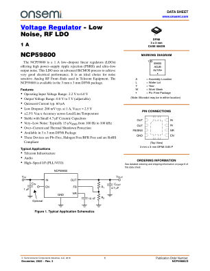 NCP59800 datasheet cover page