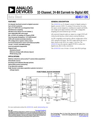 ADAS1126 数据手册首页
