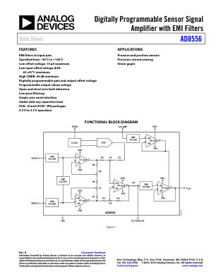 AD8556 datasheet cover page