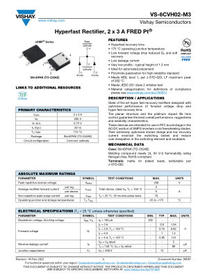 VS-6CVH02-M3 datasheet cover page