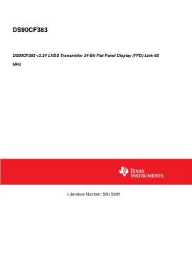 DS90CF383 datasheet cover page