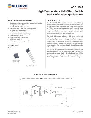 APS11205 datasheet cover page