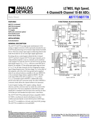 AD7777-7778 datasheet cover page