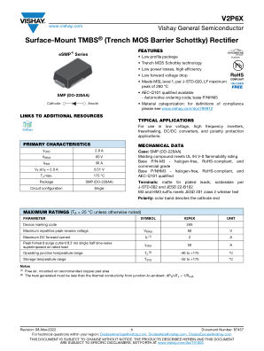 V2P6X datasheet cover page