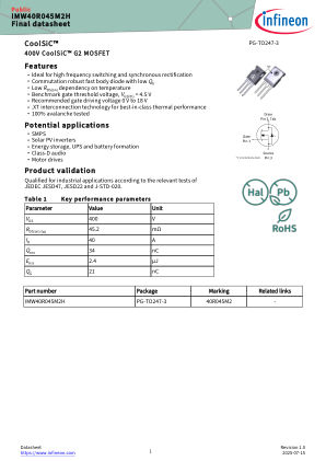 IMW40R045M2H 数据手册首页