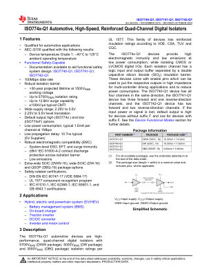 ISO7742-Q1 数据手册首页